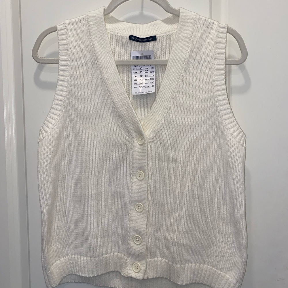 NWT Brandy Melville Cotton Sweater Vest
